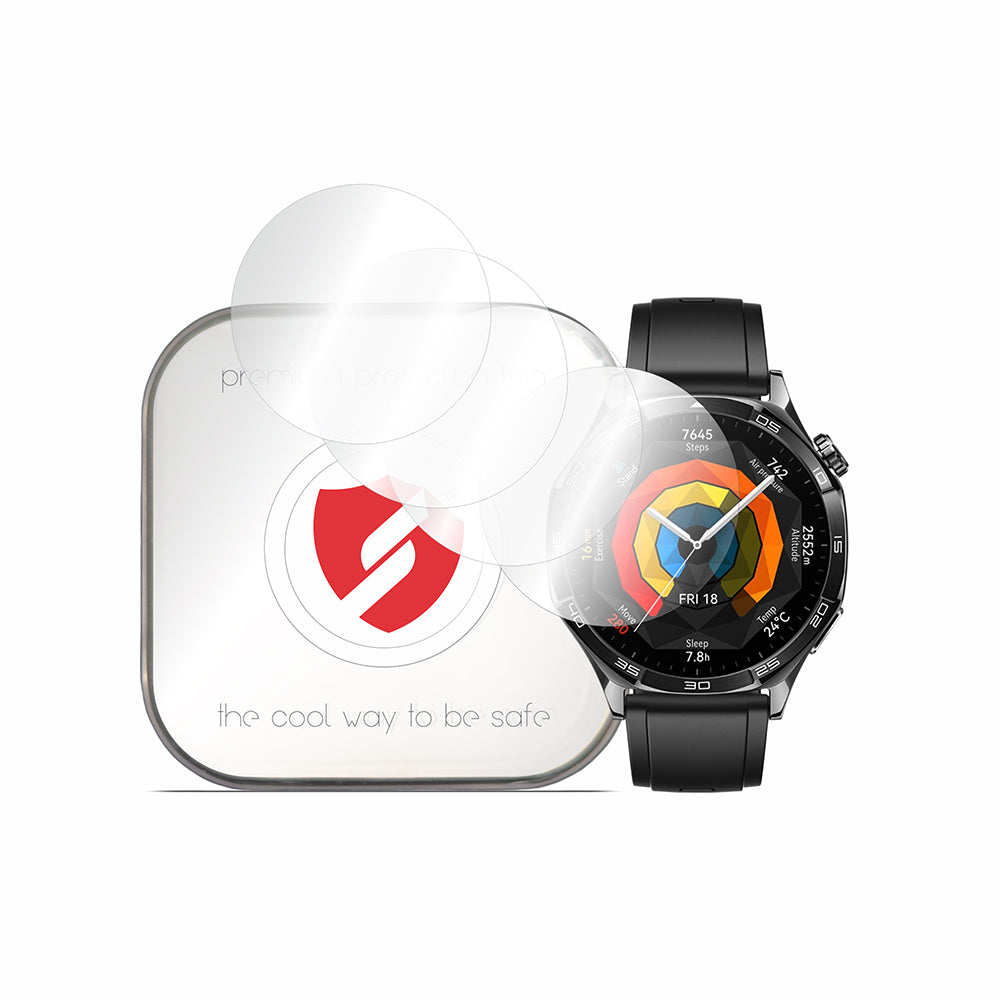 Pellicola Protettiva Smart Protection Premium Classic per Huawei Watch GT 5 46mm, Set 4 pezzi, Plastica