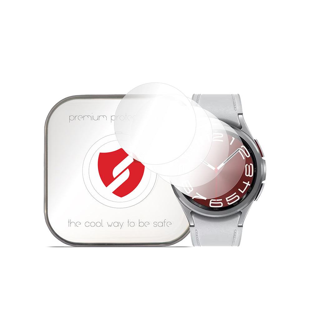 Pellicola Protettiva Smart Protection Premium Classic per Samsung Galaxy Watch6 Classic 47mm, Set da 4 pezzi, Plastica