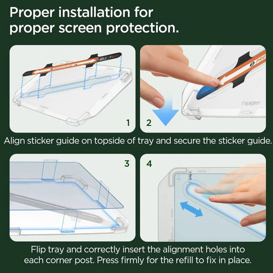 Pellicola Protettiva Spigen GlastR EZ FIT Anti-Riflesso per Tesla 3 (2021 - 2023), Vetro Temperato AGL04338