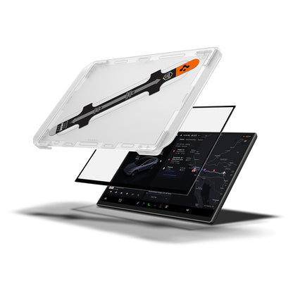 Pellicola Protettiva Spigen GlastR EZ FIT per Navigazione Tesla Y 2026 Premium / Performance, Vetro Temperato AGL10820