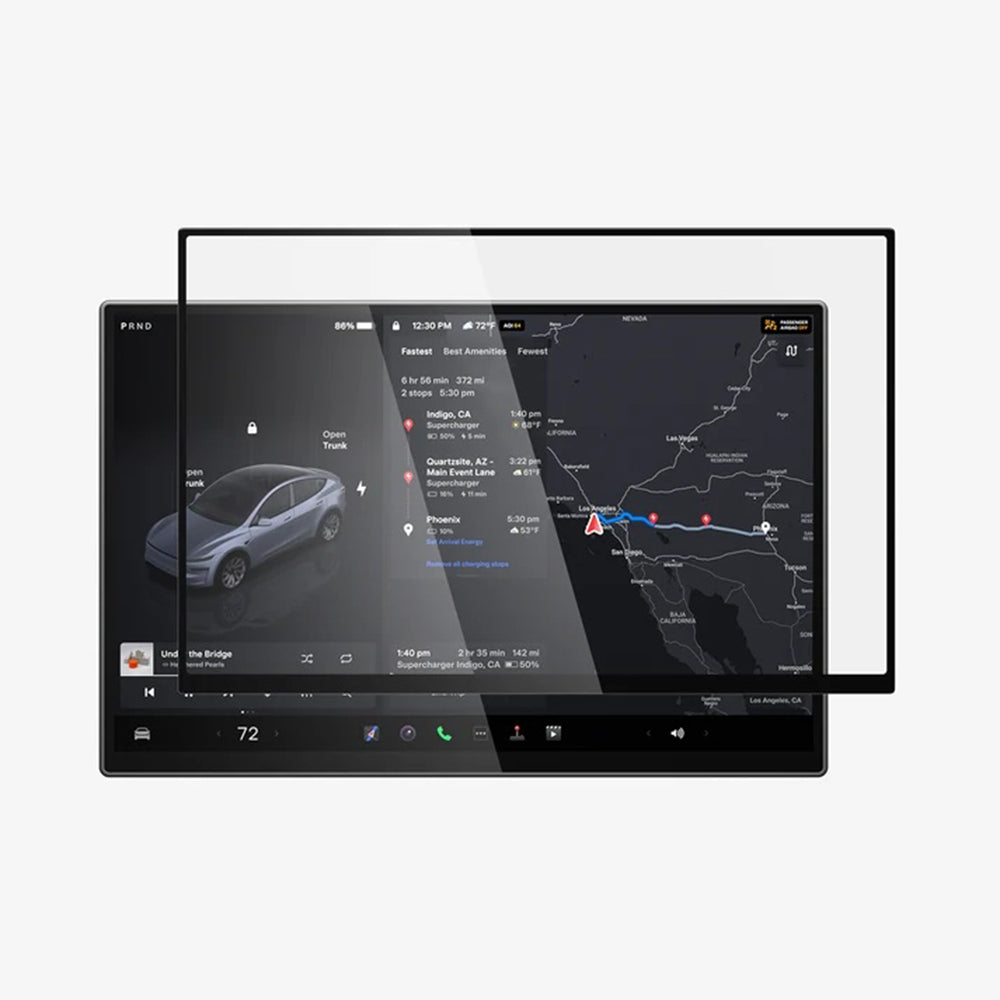 Pellicola Protettiva Spigen GlastR EZ FIT per Navigazione Tesla Y 2026 Premium / Performance, Vetro Temperato AGL10820