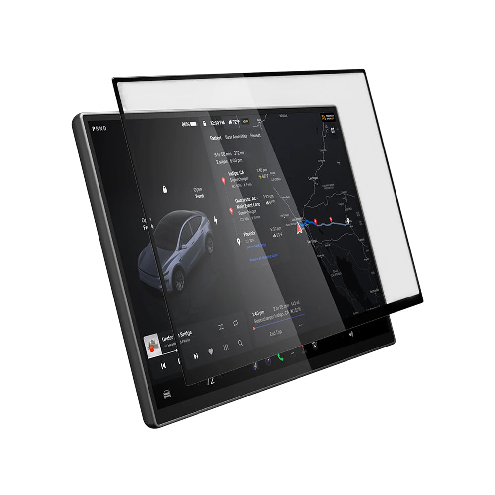 Pellicola Protettiva Spigen GlastR EZ FIT per Navigazione Tesla Y 2026 Premium / Performance, Vetro Temperato AGL10820