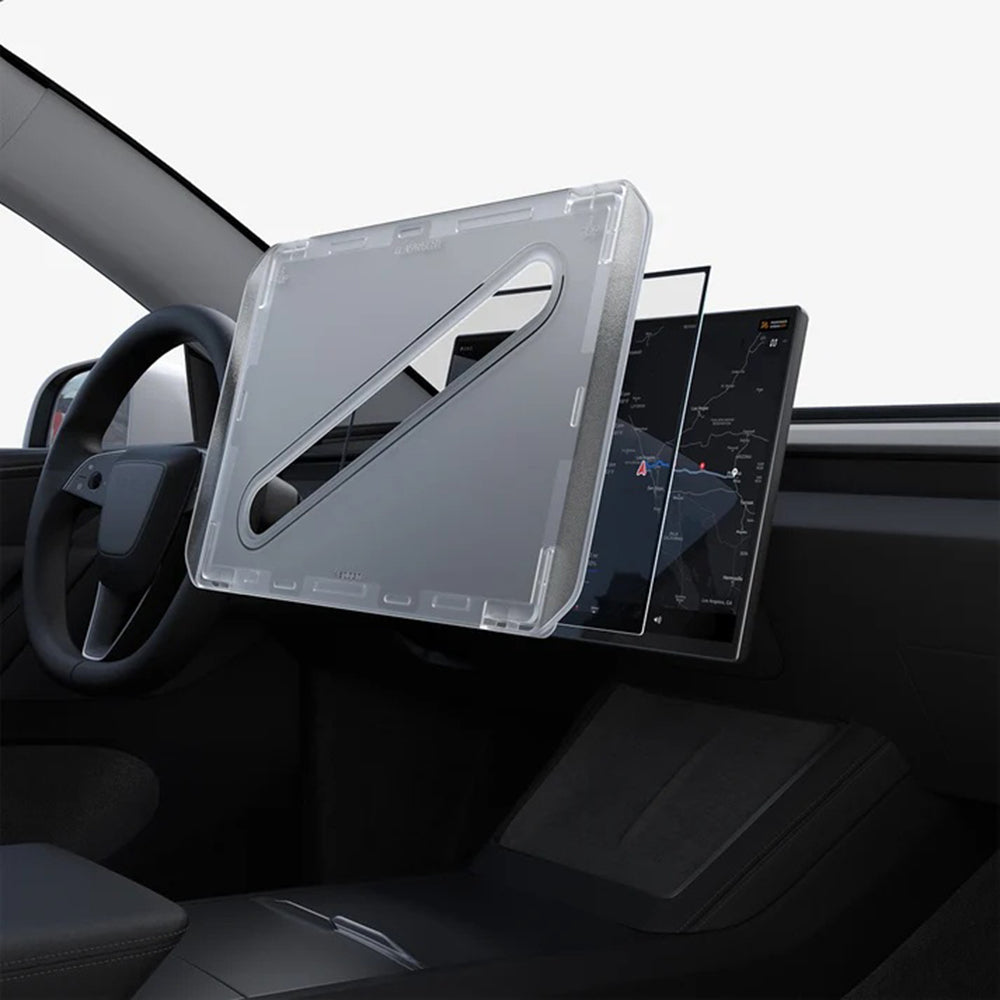 Pellicola Protettiva Spigen GlastR EZ FIT per Navigazione Tesla Y 2026 Premium / Performance, Vetro Temperato AGL10820
