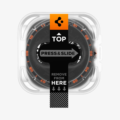 Pellicola Protettiva Spigen GlastR EZ FIT per Samsung Galaxy Watch Ultra2, Vetro Temperato, Set 2 pezzi AGL11758