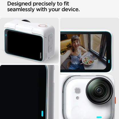 Pellicola Protettiva Schermo Spigen GlastR Slim per Insta360 Go Ultra, Vetro Temperato, Set 2 pezzi AGL11171