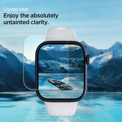 Pellicola Protettiva Spigen Neo Flex per Apple Watch 45mm / 44mm / 42mm Series, Set 3 pezzi, Plastica AFL04049