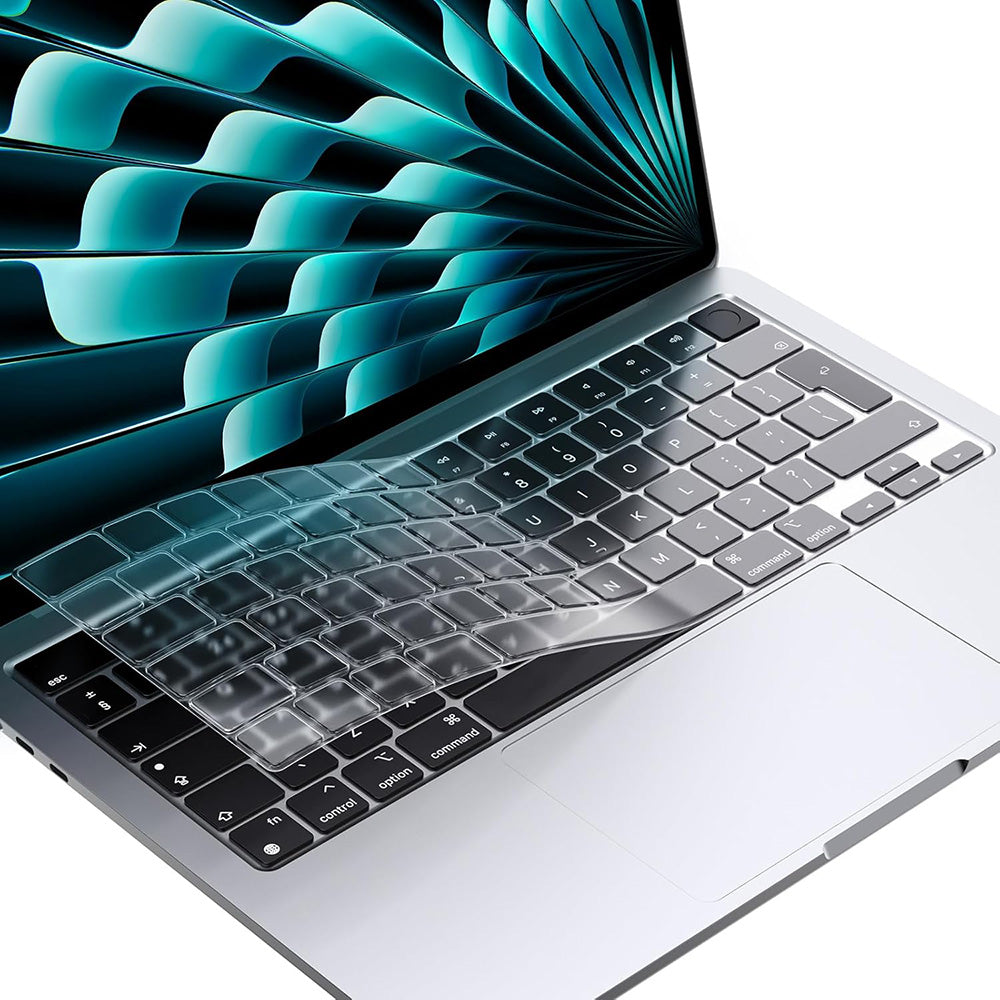 Custodia Protettiva per Tastiera Techsuit PureTypeX per Apple MacBook Pro 14 / Air 13 / Air 15 Series, Trasparente