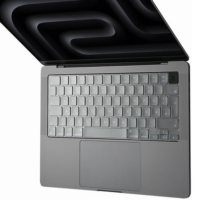 Custodia Protettiva per Tastiera Techsuit PureTypeX per Apple MacBook Pro 14 / Air 13 / Air 15 Series, Trasparente