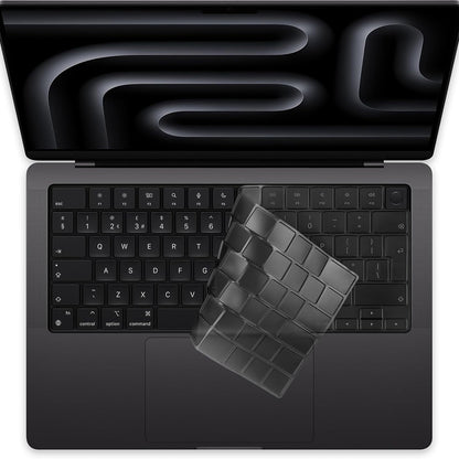 Custodia Protettiva per Tastiera Techsuit PureTypeX per Apple MacBook Pro 14 / Air 13 / Air 15 Series, Trasparente