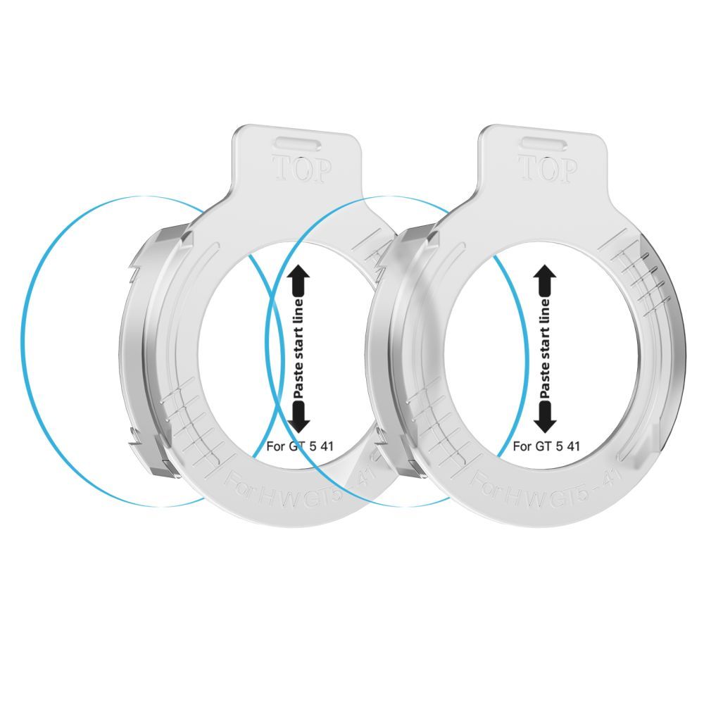 Pellicola Protettiva Tech-Protect Easy Set+ per Huawei Watch GT 5 41mm, Set 2 pezzi, Vetro Temperato