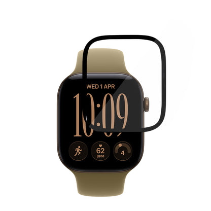 Pellicola protettiva Techsuit Nano Flex per Apple Watch Series 12 42 mm, plastica, set da 2 pezzi, nera