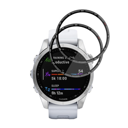 Pellicola Protettiva Techsuit Nano Flex per Garmin Fenix 7S, Set 2 pezzi, Plastica, Nera