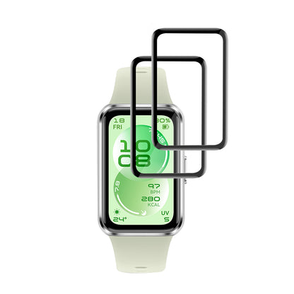 Pellicola Protettiva Techsuit Nano Flex per Huawei Band 11, Set 2 pezzi, Plastica, Nera