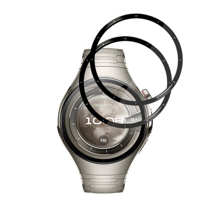 Pellicola Protettiva Techsuit Nano Flex per Huawei Watch 5 46mm, Set 2 pezzi, Plastica, Nera