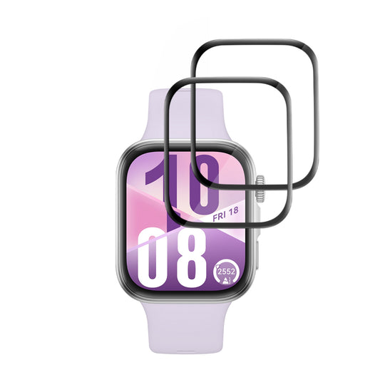 Pellicola Protettiva Techsuit Nano Flex per Huawei Watch Fit 4, Set 2 pezzi, Plastica, Nera