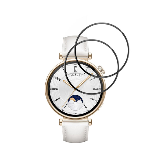 Pellicola Protettiva Techsuit Nano Flex per Huawei Watch GT 4 41mm, Set 2 pezzi, Plastica, Nera