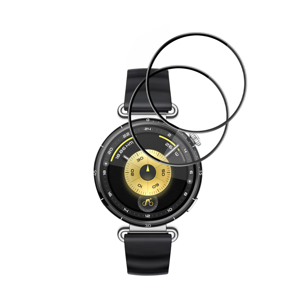 Pellicola Protettiva Techsuit Nano Flex per Huawei Watch GT 6 41mm, Set 2 pezzi, Plastica, Nera