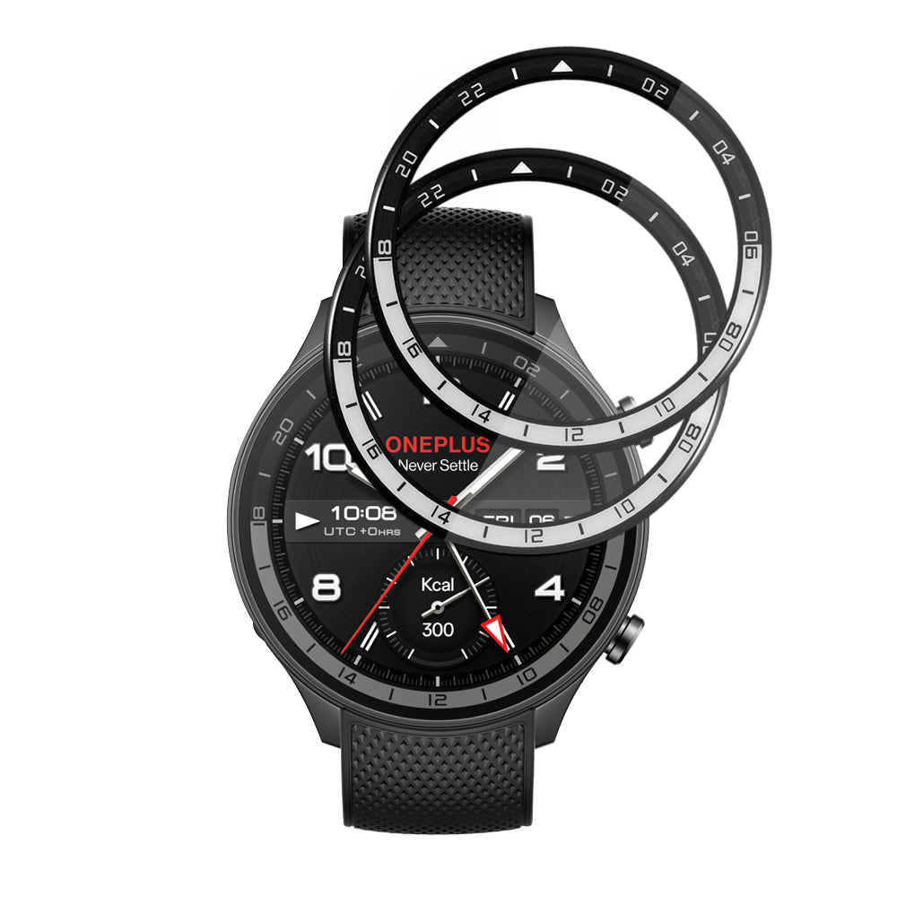 Pellicola Protettiva Techsuit Nano Flex per OnePlus Watch 2R, Set 2 pezzi, Plastica, Nera