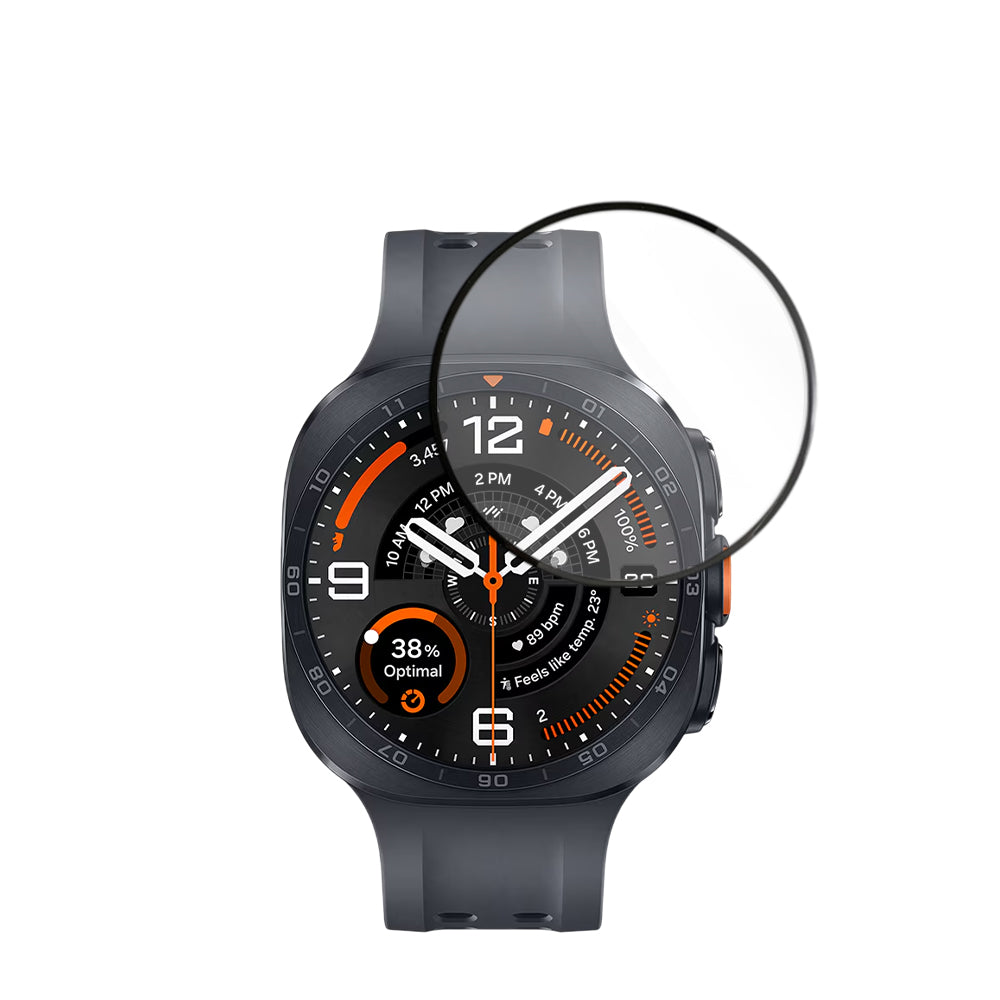Pellicola Protettiva Techsuit Nano Flex per Samsung Galaxy Watch Ultra2, Plastica, Set 2 pezzi, Nera