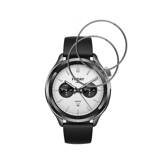 Pellicola Protettiva Techsuit Nano Flex per Xiaomi Watch S4, Set 2 pezzi, Plastica, Nera