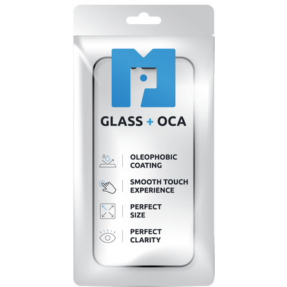 Vetro Schermo + OCA MP compatibile con Samsung Galaxy S25+ S936, Nero