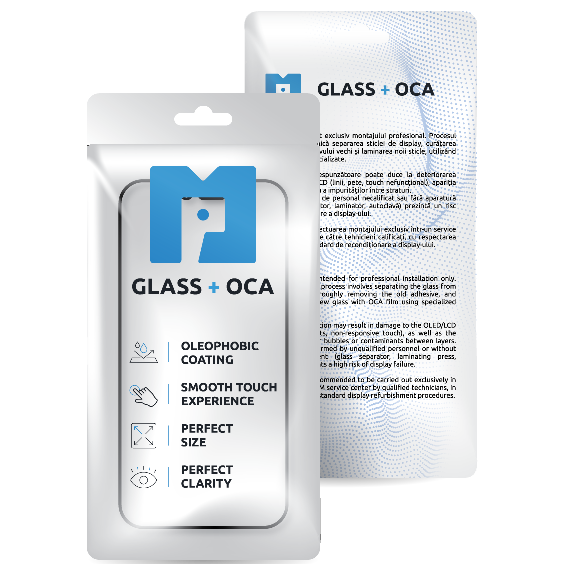 Vetro Schermo + OCA MP compatibile con Apple iPhone 16 Pro, Nero