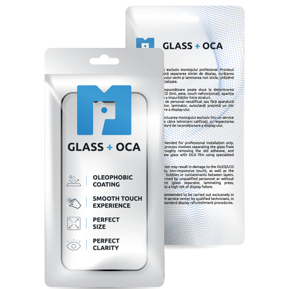 Vetro Schermo + OCA MP compatibile con Samsung Galaxy S10 G973, Nero