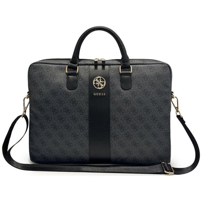 Borsa Guess 4G Round Classic Logo per Laptop 16 pollici, Nera