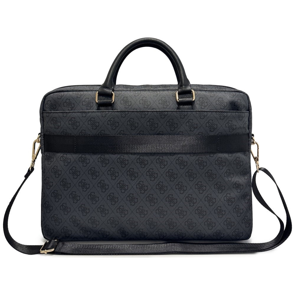 Borsa Guess 4G Round Classic Logo per Laptop 16 pollici, Nera