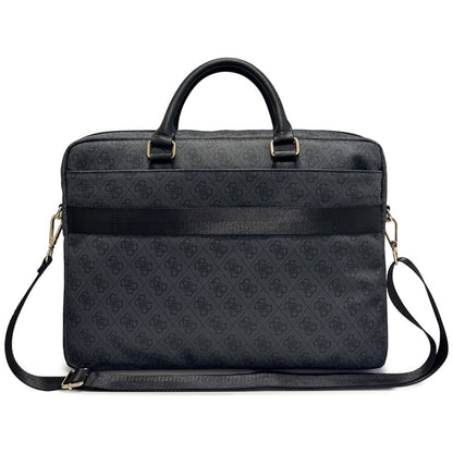 Borsa Guess 4G Round Classic Logo per Laptop 16 pollici, Nera