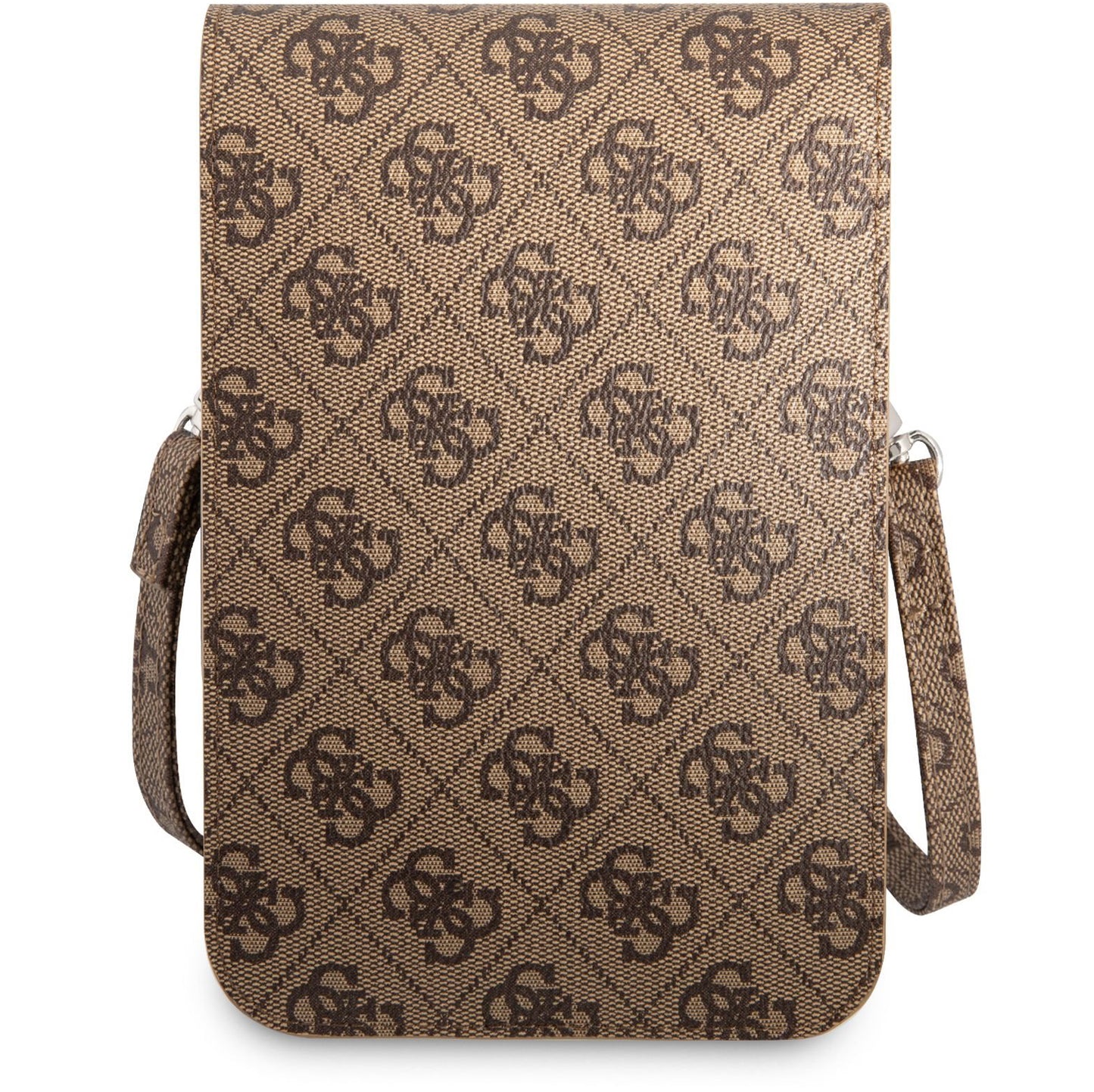 Borsa Universale per Telefono, Guess, 4G Triangle Logo, Marrone