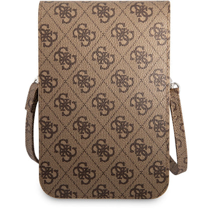 Borsa Universale per Telefono, Guess, 4G Triangle Logo, Marrone