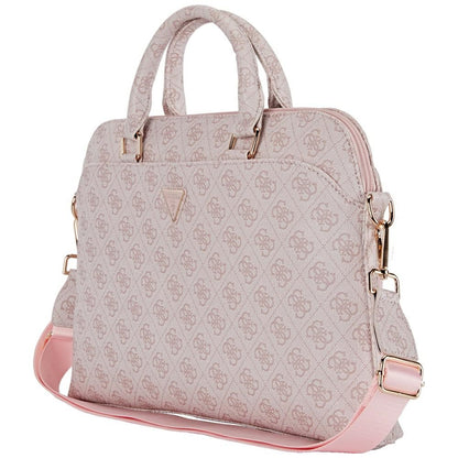 Guess 4G Triangle Logo Bag for 15inch Laptop, Pink