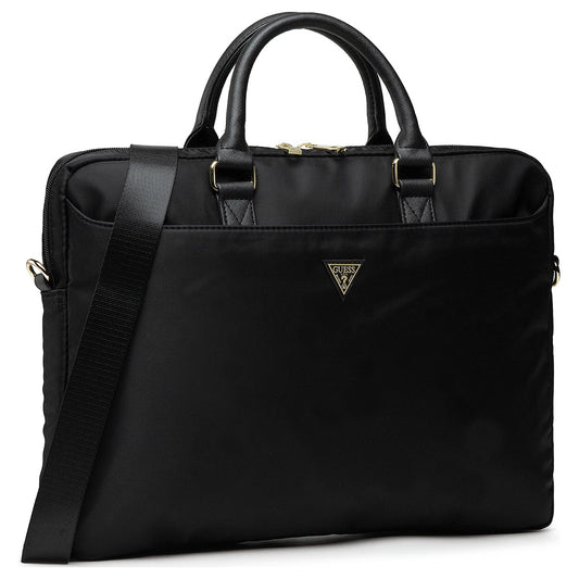 Borsa Guess Triangle Logo per Laptop 16 pollici, Nera