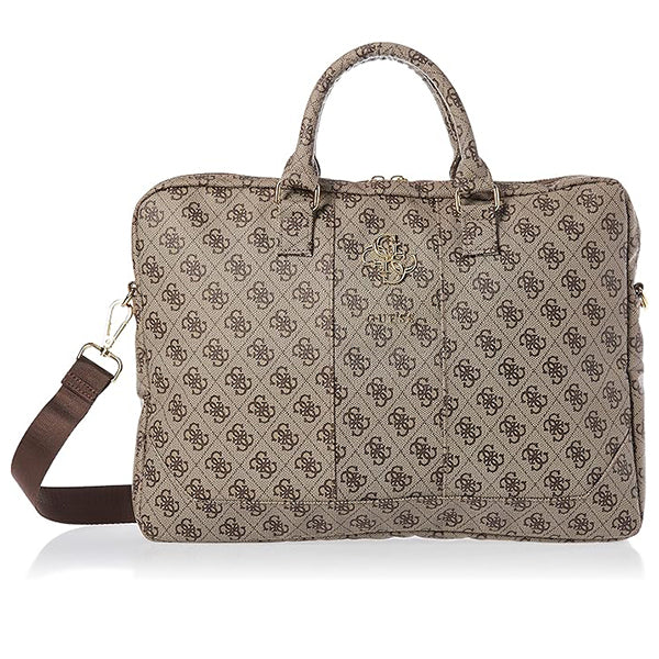 Borsa Guess 4G Metal Logo per Laptop 15inch - 16inch, Marrone