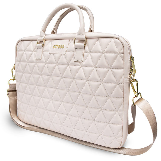 Borsa Guess Quilted per Laptop 15 pollici, Rosa