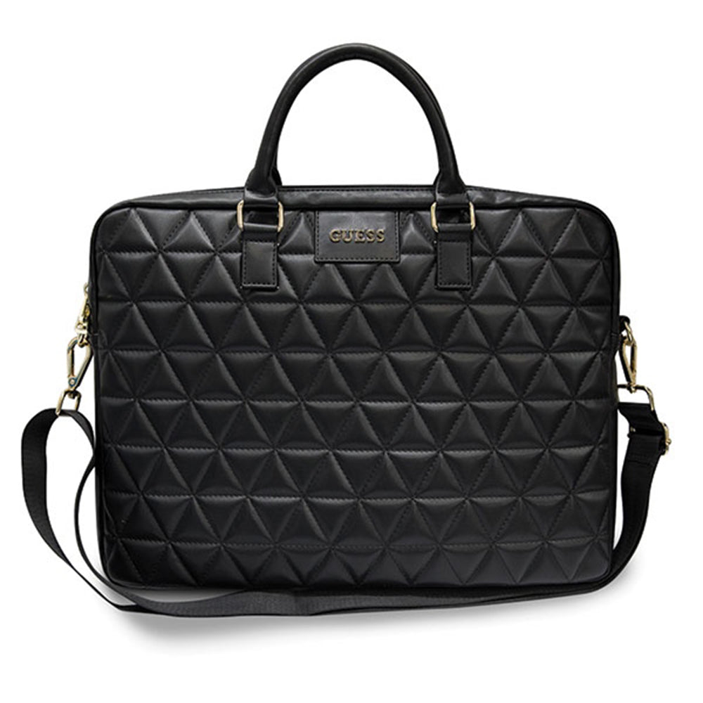 Borsa Guess Quilted per Laptop 15 pollici, Nera