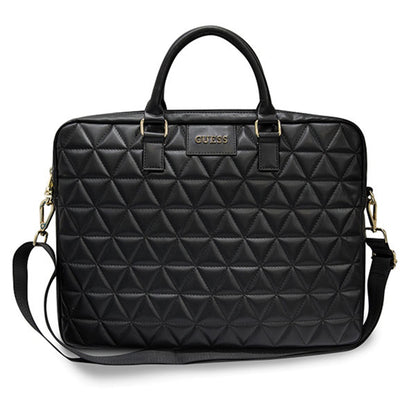 Borsa Guess Quilted per Laptop 15 pollici, Nera