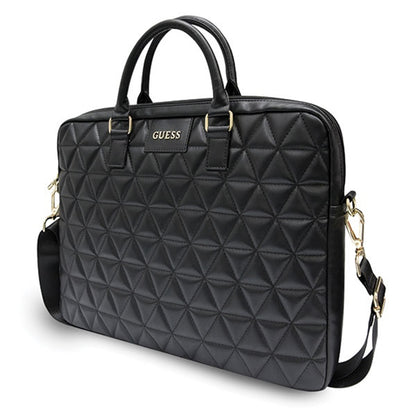 Borsa Guess Quilted per Laptop 15 pollici, Nera