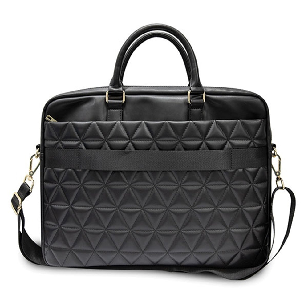 Borsa Guess Quilted per Laptop 15 pollici, Nera