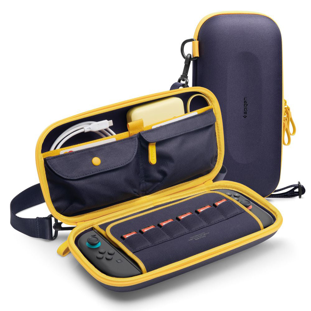 Borsa Protettiva Spigen Nano Pop Pro per Console Nintendo Switch 2, Blu Navy AGP09565