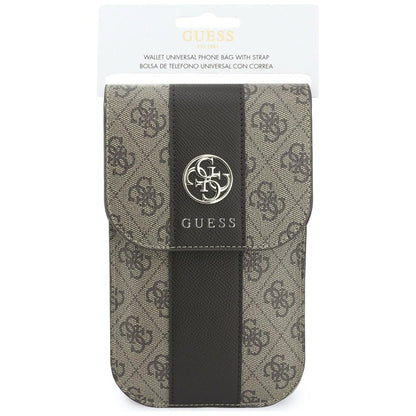 Borsa Universale per Telefono, Guess, 4G Classic Logo Stripe, Marrone