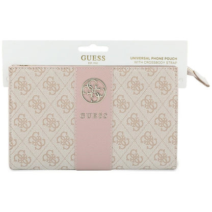 Borsa universale per telefono, Guess, 4G Round Classic Logo Stripe, rosa