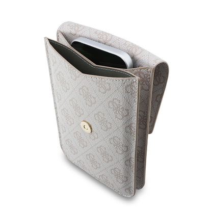 Borsa Universale per Telefono, Guess, Fliptok Triangle 4G, Rosa