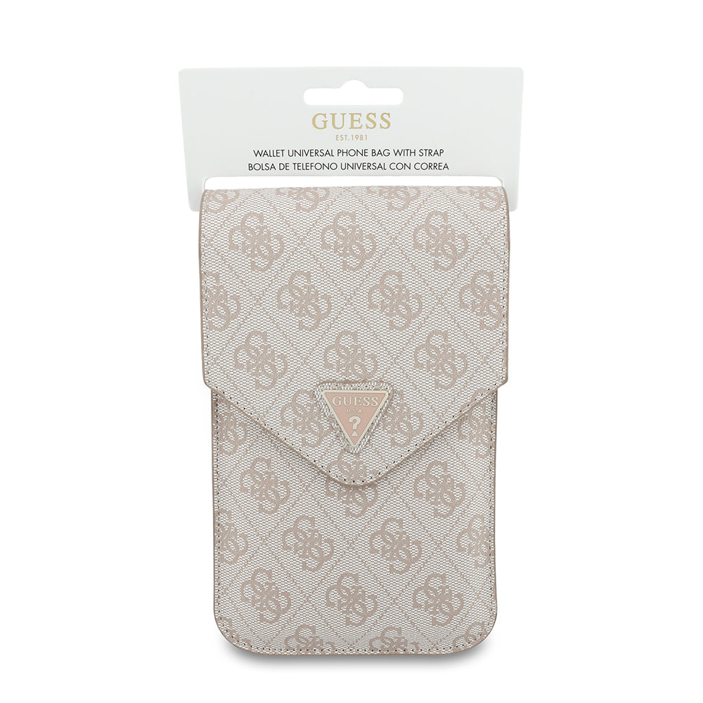 Borsa Universale per Telefono, Guess, Fliptok Triangle 4G, Rosa