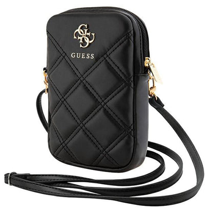 Borsa Universale per Telefono, Guess, Quilted 4G, Nera