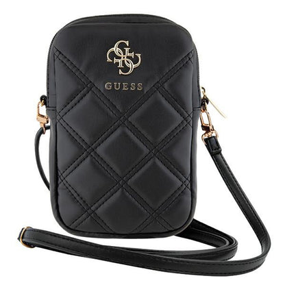 Borsa Universale per Telefono, Guess, Quilted 4G, Nera
