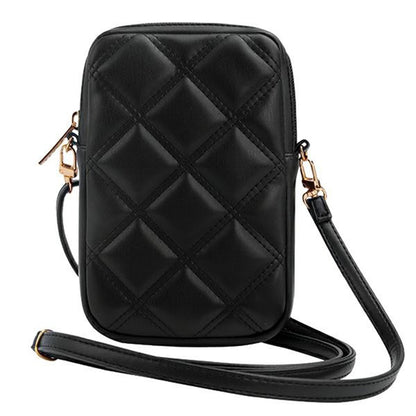 Borsa Universale per Telefono, Guess, Quilted 4G, Nera