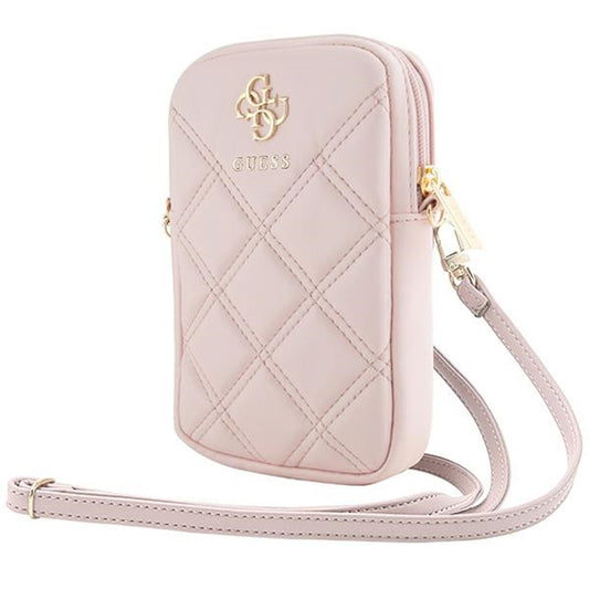 Borsa Universale per Telefono, Guess, Quilted 4G, Rosa