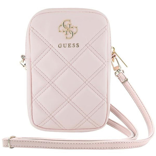 Borsa Universale per Telefono, Guess, Quilted 4G, Rosa